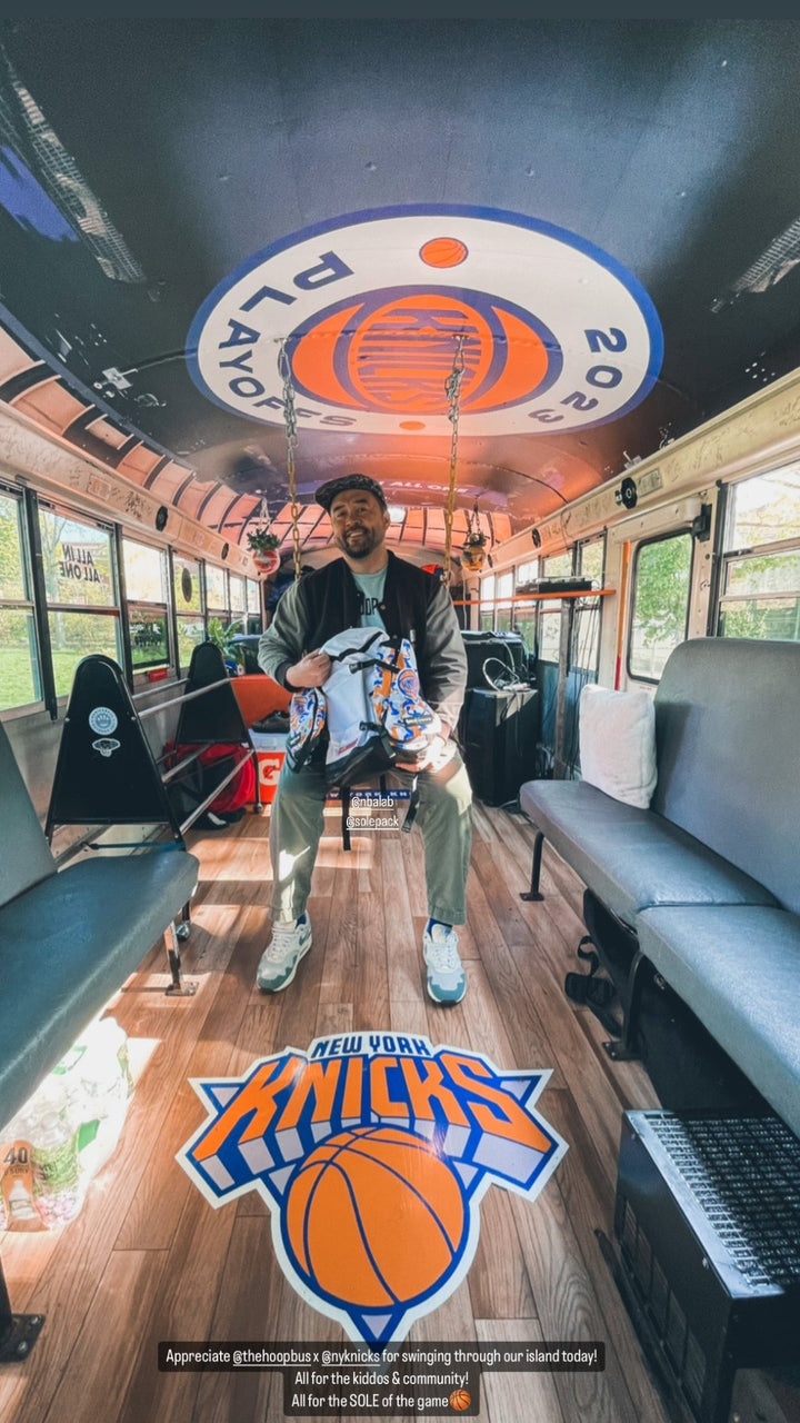 The HOOPBUS rolls into NYC! Packed by Solepack!! - Solepack
